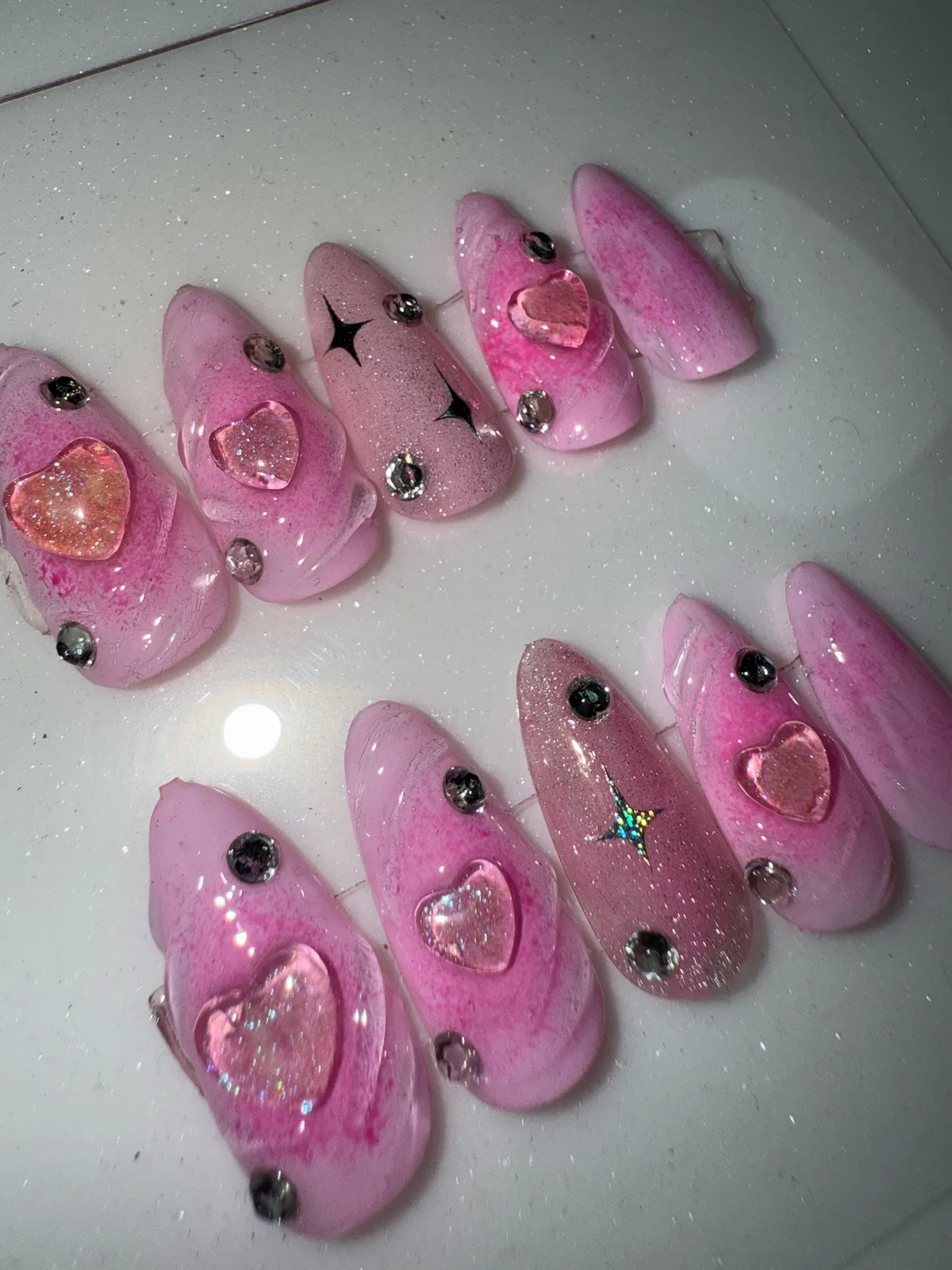 PINK AURORA HEART. View 4 of 6