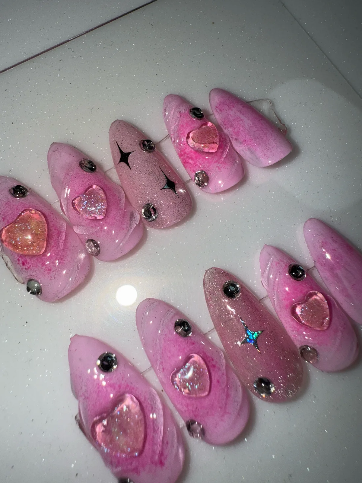 PINK AURORA HEART. View 6 of 6